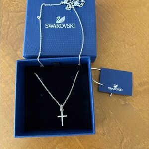 Swarovski Silver Cross Necklace